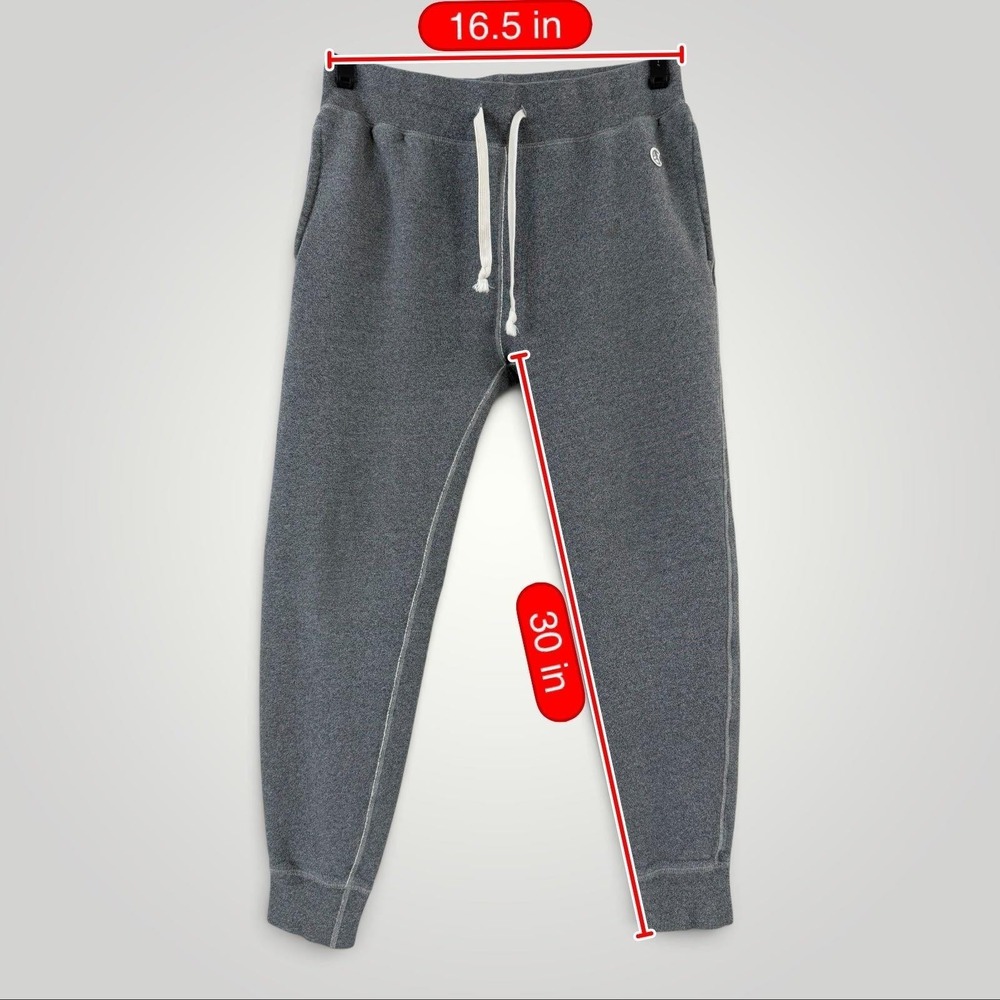 Champion x Todd Snyder Jogger Pants Mens S Gray French Terry Cotton - Picture 8 of 8